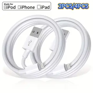 2-pack / 4-pack USB to Lightning cables, Type-C cables compatible with iPhone 15 Pro Max, device charging solutions, USB C to USB A cables, charging cords, travel charging