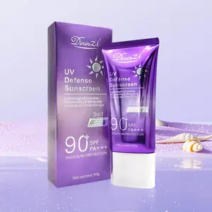 50g UV Defense Sunscreen, Non-greasy Smooth Sunscreen, Moisturizing Sun Care Product for Outdoor Activities and Summer Travel, Hydrating