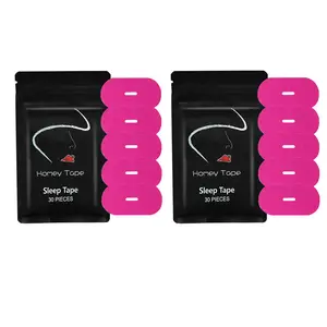 Homey Sleep Tape with Hole，Hypoallergenic & Breathable 1 Month Supply Red Snoring Relief Sticker Anti Snoring Sticker for Enhanced Breathing & Sleep Quality - Sleeping Aid Tool for better sleep，anti-snoring