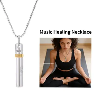 528 Hz Tuning Fork Necklace, Stress Relief Pendant, Mindfulness Meditation Jewelry, Focus and Relaxation Gift, Perfect Companion Accessory