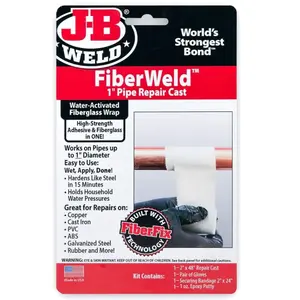J-B Weld 273739 1 in. FiberWeld Pipe Repair Cast