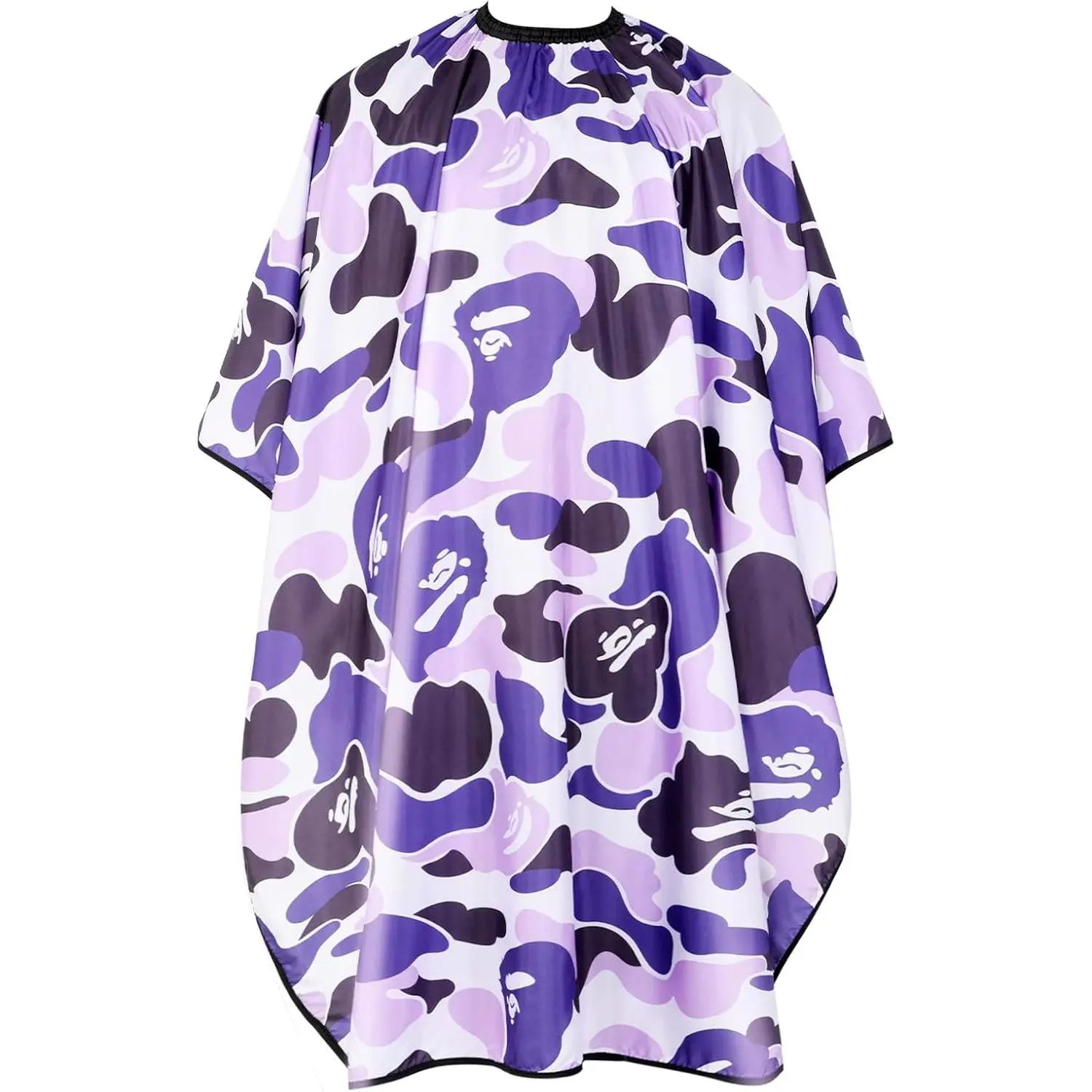 Professional Hair Cutting Cape Waterproof Barber Cape for Men Polyester Hair Styling Cape with Elastic Neckline
