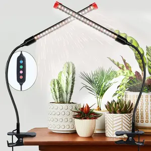 Changer!  2026 2Pack 9 Watt Power Draw, NO Need Adapter, Clip Grow Lights for Small Indoor , Bonsai, 4/8/12/16/20H Timer,  Bright Like Sun for Your