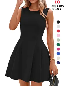 2026 Summer Dresses for Women 2026 Elegant Classy Spring A Line Business Casual Work Graduation Cocktail Short Dress