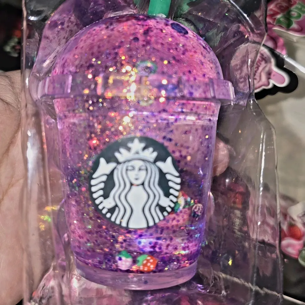 Star-buck Inspired Lovely Sugar Glitter Squishy Cup cute