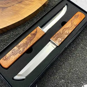 Samurai Knives 2 in 1, Dual Blade Chef Knife Set, Dragon & Phoenix Double Blades, Perfect for Cutting Meat, Vegetables & Fruit
