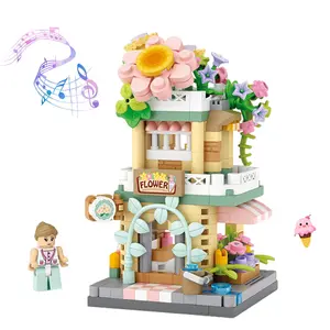 2026 New Micro-Scene Building Block Kit, Tiny Bricks, Various Assembly Sets Like Candy Store & Florist Shop, DIY Handcraft, Puzzle Construction Toy, Suitable for Boys & Girls, Creative Present