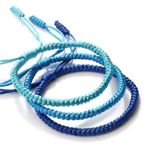 Woven Blue Rope Knots Bracelet