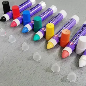 Waterproof Marker Pen, 1 Count Solid Paint Pen, Marker Pen for Steel Wood Plastic Rubber, Suitable for Industrial Use and Creative Projects