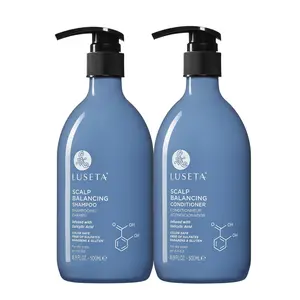 Luseta Salicylic Acid Shampoo and Conditioner Set for Men and Women, Scalp-Balancing, Reducing Build-up, Flake Control Shampoo for Men, Clarifying Shampoo for Refreshing, pH-Balanced, 2 x 16.9 Fl Oz