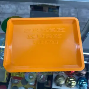 Fresh Life Orange Plastic Tray for Everyday Use - Durable and Versatile Design for Daily Tasks