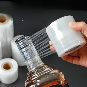 Stretch Film Roll 7874 Inches, Non-Heating Bottle Sealing Machine, Easy-To-Use Packaging Supplies, Suitable for Bottles and Cans