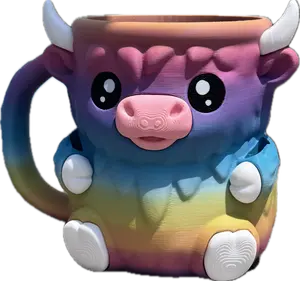 Ice Cream Pint Holder - Highland Cow Pint Cozy with Handle