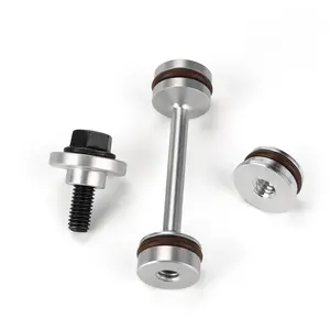 3mirrors LS Engine Billet Aluminum Oil Diverter Barbell Galley Plug Compatible with GM Gen III & IV LS Engines w/Double O Rings