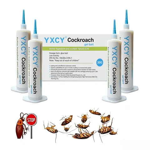 YXCY 30g Cockroach Gel Bait - Easy Application, Compact Tube Design, Convenient Gel Formula for Camping, Cabin, Campsite, Patio, Travel, Indoor & Outdoor Recreation Areas