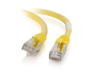 C2G 00870 Cat6 Cable - Snagless Shielded Ethernet Network Patch Cable, Yellow (14 Feet, 4.26 Meters)