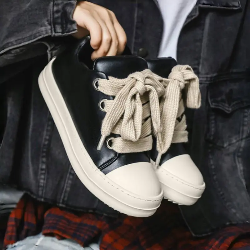 Men's Fashionable Patchwork Low-Top Sneakers, Casual Comfortable Lace-Up Sports Shoes, Trendy Versatile for Daily Wear Low Ankle Trainers