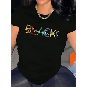 Women's 180g Light Combed Cotton Round Neck Short-Sleeve Boxy Tee - Digital Sublimation Printed, Soft Fabric, Unisex Design, Casual Streetwear Clothes, Hoodie-Style Vibes, Daily Wear Graphic Tops, COD Available