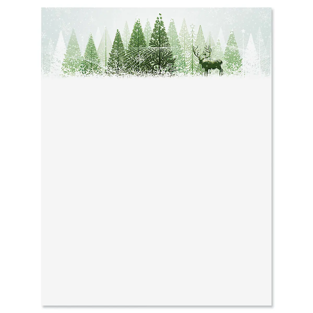 Lillian Vernon Winter Wonderland Stationery Christmas Holiday Letters Computer Printer Paper 25 Sheets 8½ x 11 Inch by Current