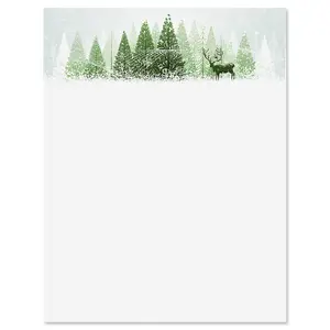 Lillian Vernon Winter Wonderland Stationery Christmas Holiday Letters Computer Printer Paper 25 Sheets 8½ x 11 Inch by Current