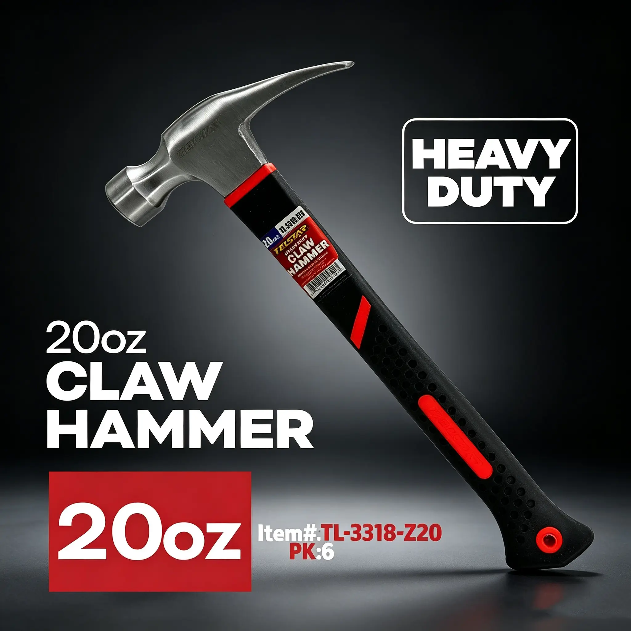 20 oz Head Weight Welding Chipping Hammer - Professional Slag Hammer for Welders - Forged Steel Impact Tool for Metal Work - Welding Hammer with Ergonomic Handle for Duct Work & Sheet Metal Projects