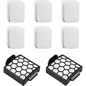 6  Filter + 2 Hepa Filter Replacement for Shark ZU62 ZU60 NV255 NV150 NV251 NV151 Navigator Rotator Pet Pro Upright Vacuum Part 1238FT60 1239FT60