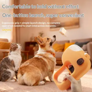 Pet Treat Dispenser Dry Food Launcher Cat Dog Toy, Stress Relief Pet Toy, Interactive Feeder for Cats and Dogs, Fun Playtime Accessory