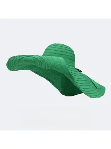 Women's enlarged brim sun hat, beach sun protection fisherman hat, concave shape, rolled edge, foldable sun hat