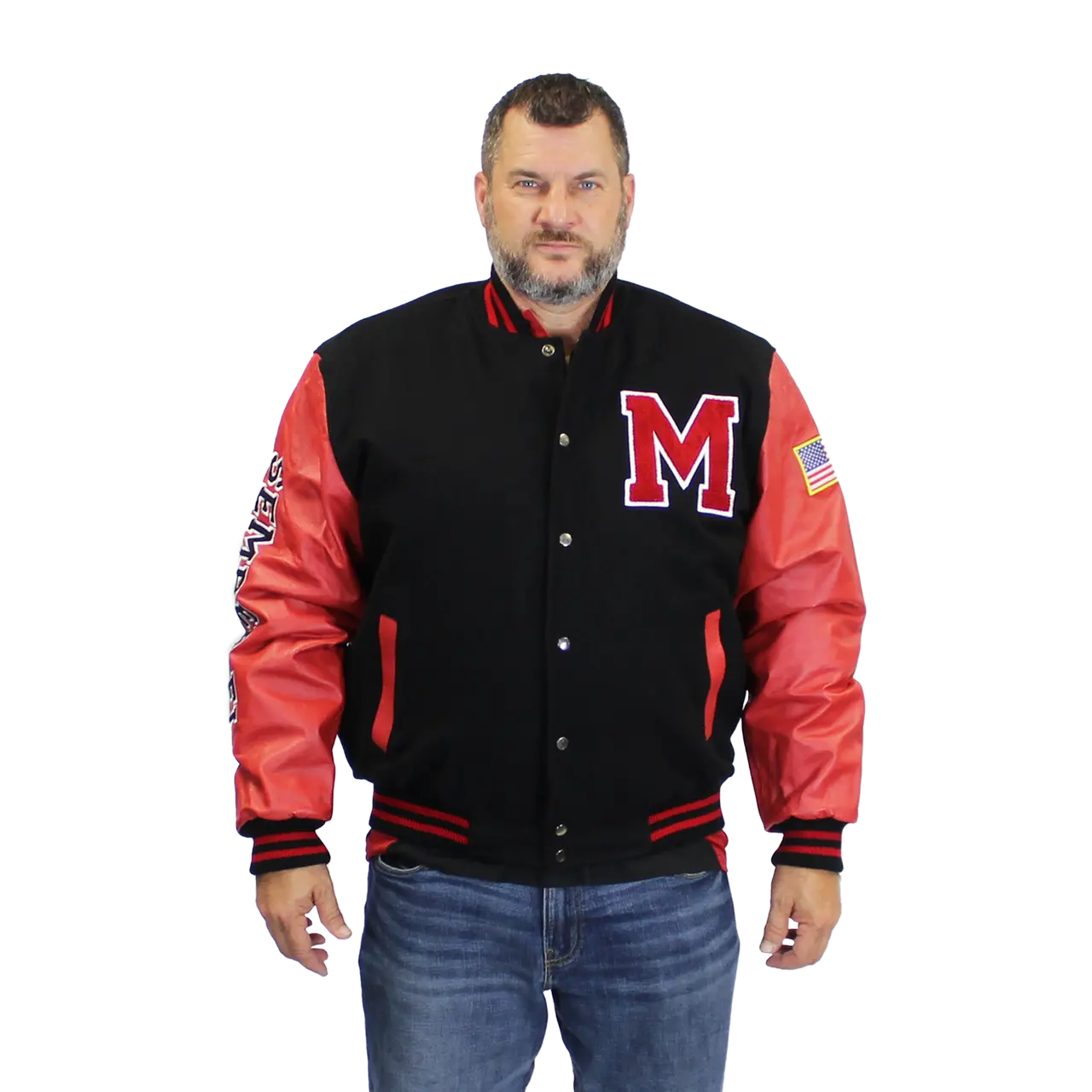 US Marines Leather Varsity Jacket
