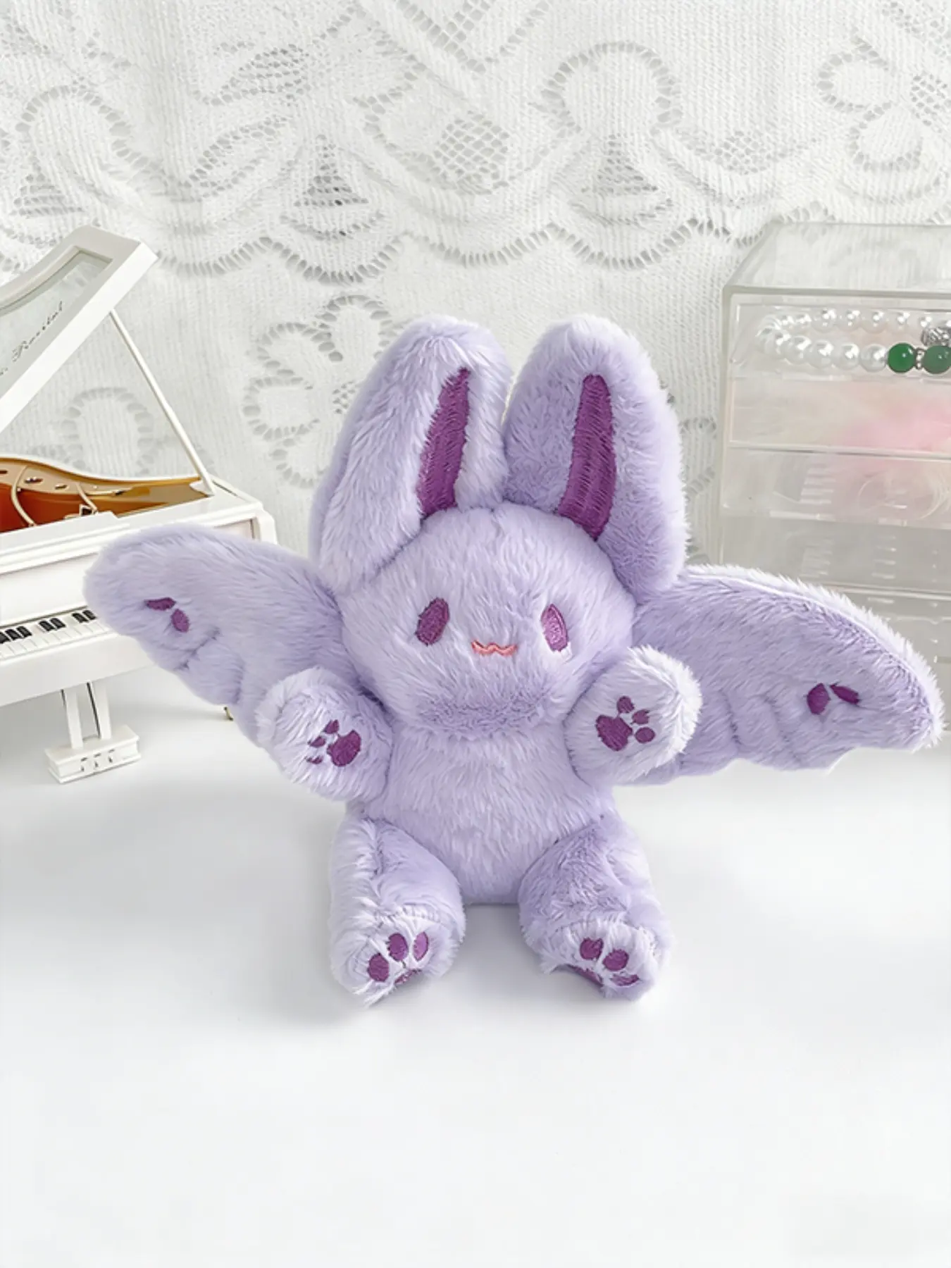 Cute Plush Rabbit Design Bag Charm, Squishy Bag Charms, Animal Bag Charm, Perfect for Women and Girls, Ideal for Bag and Keychain Decoration, Adorable Cartoon Rabbit Pendant