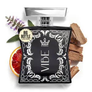 Eternal Vibe - Original Scent - 3.4 oz (100ml) - Eau De Parfum - Long-lasting - Vegan - Clean Ingredients - Cologne Spray for Men - 2000 sprays per bottle
