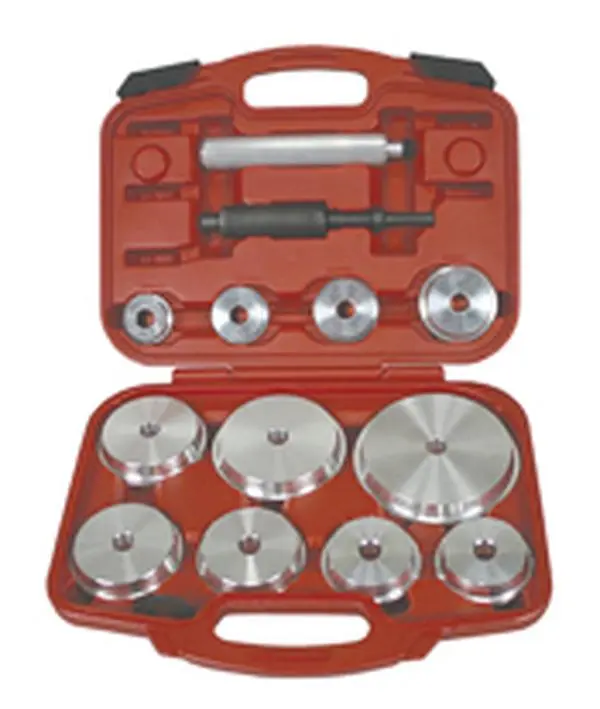 Lisle 12800 Pneumatic Seal and Bearing Driver Set, 11-Piece Reversible Metal Kit with 2 Handles for Automobiles and Trucks, Flat/Tapered Ends, 11 Pieces, Truck, Dual Handles, Metal Drivers, Reversible Tips, Seals/Bearings, Fits Automobiles And Trucks Up T