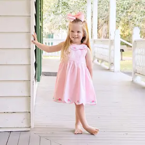 Simply Spring Flowers Pink Lena Dress - Darling Scalloped Outfit for Girls
