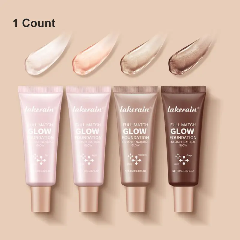 Long-Lasting Glow Foundation, Natural Glow Enhancer, Illuminating Foundation, Moisturizing, Hydrating & Brightening Luminous Foundation for All-Day Radiant Glow Coverage, Radiance, Skin Foundation, Cosmetic Foundation