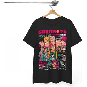 Anime Sakamoto Days Logo Taro Sakamoto Merch T-Shirt Merch Men Short Sleeve Women Funny Tee Unisex Harajuku Tops minimalist design, quick-dry moisture wicking, vintage style Classic Street Style Gift for Birthday Holiday