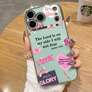 Psalms Christ Aesthetic Design Phone Case for iPhone 17 Air 16 15 14 13 12 11 Pro Max Plus Made from soft TPU silicone material, stain-resistant and easy to clean This soft case is an ideal gift choice-ZQ87