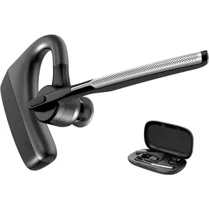 Headset V5.1, 16 Hrs HD Talktime CVC8.0 Dual Mic Noise Cancelling Hands Free  Earpiece for Cell Phone  Android Driving Business Office