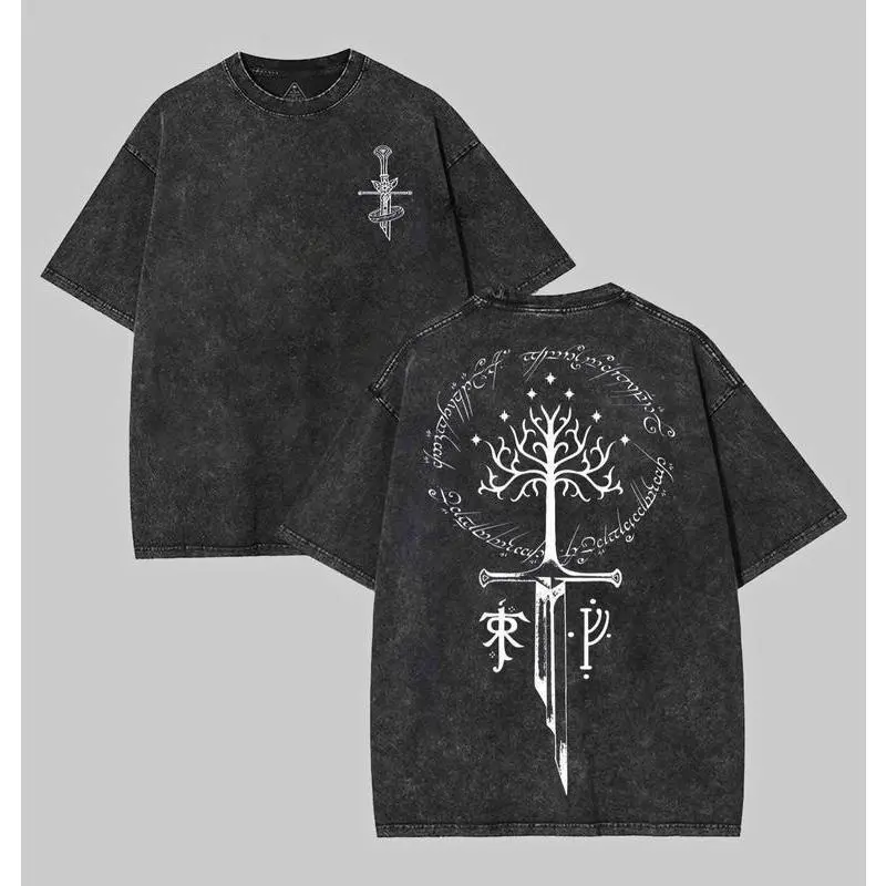 LOTR LOTR Middle Earth Shirt, JRR Tolkien Hoodie, Lord of the Rings Merch, LOTR Sweatshirt, Menswear Top apparel men gifts Vintage Distressed