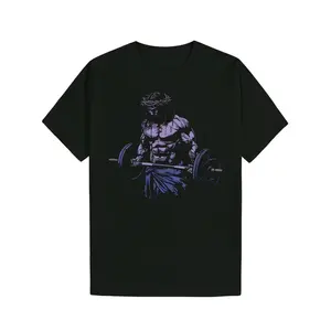 Men's Summer Casual Graphic T Shirt Featuring Black Bodybuilder Jesus Christ Weightlifting Artwork Made of 100 Polyester Round Neck Classic Fit Machine Washable Gym and Casual Wear Artistic Workout Clothing