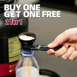 [Buy 1 Get 1 Free]Powder Funnel Scoop, Protein Powder Sliding Spoon,High Quality Scoop For Pre Workout Creatine Protein Powder Formula Smoothie Kitchen,  Coffee Leak Proof Spoon,  Free Plastic 2 TBL Christmas Thanksgiving Gift