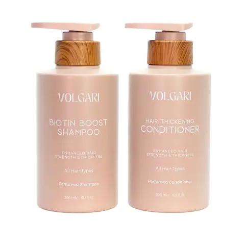 Volgari Scented Biotin Shampoo Conditioner Set – Promotes Hair Loss Protection & Thickening – Strengthens & Thickens for All Hair Types 20.2 Fl Oz