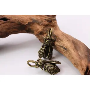 Brass Bee Ear Hangers – Bronzed 3.5mm Gauged Jewelry (Pair)