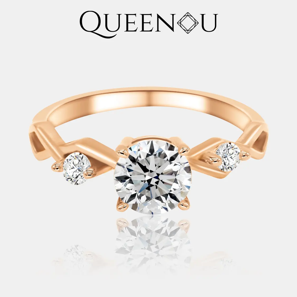 【868】Valentine's Flash Infinite Elegance Crossover Synthetic Moissanite Ring – Chic and Timeless Design for Every Occasion. Perfect for Engagements, Weddings, or as a Fashion Statement.