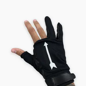 BucketRx Basketball Shooting Glove - Patent Pending Design - Black Leather Style - Unique Arrow Logo - All Seasons Performance
