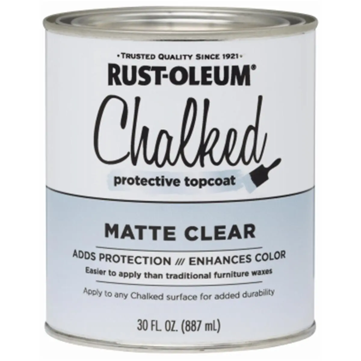 212 MAIN Rust-Oleum 287722 30oz Matte Chalked Poly Blend Paint Finish, 2.5lbs, 4.3x4.3x4.9in, Easy-to-Apply Automotive & Motorcycle Protective Coat, Replaces Traditional Wax for Chalked Surfaces Care, Easy Apply