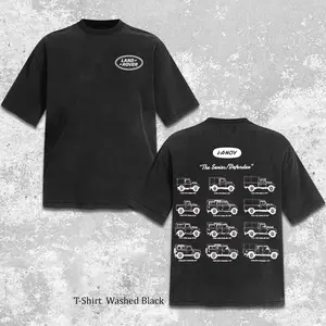 Retro Land Rover Defender Through the Decades Men's Short Sleeve Cotton, Land Rover Classic Car Apparel, Square Up Vintage Truck Shirt, Automotive Clothing Menwear, Old School Pickup Graphic Tee, Off-Road Car Lover Gift