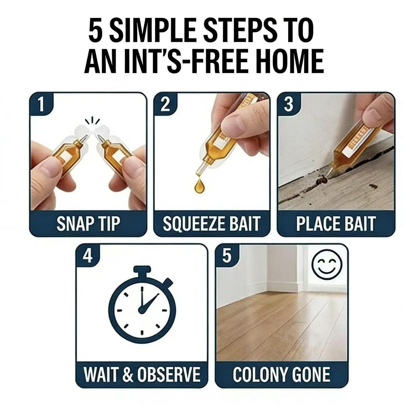 Effective Ant Killer Bait Gel (2 Pieces) | Professional Grade Ant Remover for Home