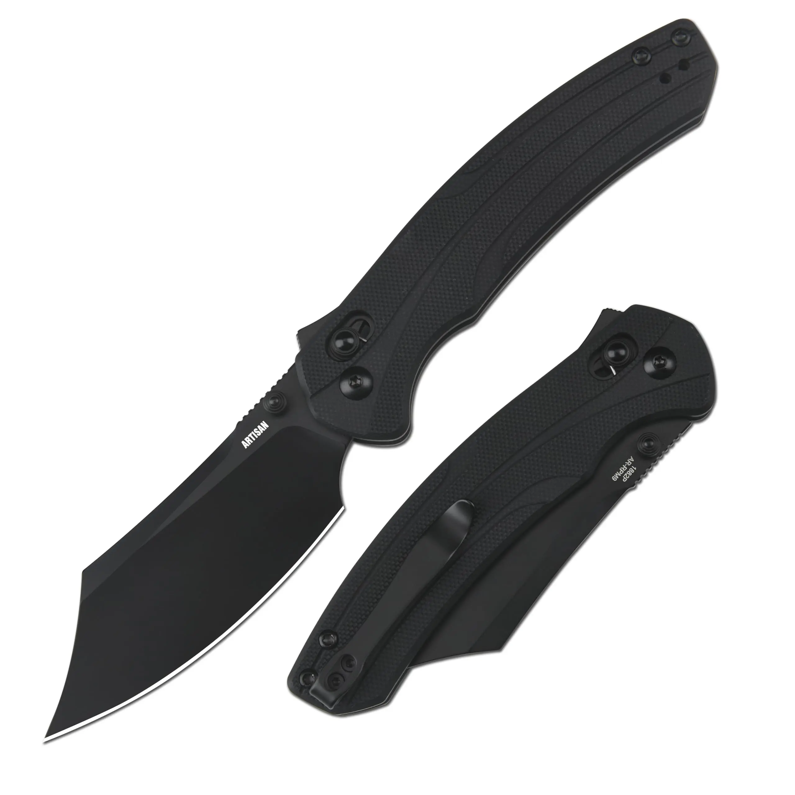 ARTISANCUTLERY Simoon Folding Knife, 3.47" AR-RPM9 Steel Blade G10 Handle Pocket Knife with Recoil Lock V2, EDC Knives for Men Women Camping Hiking