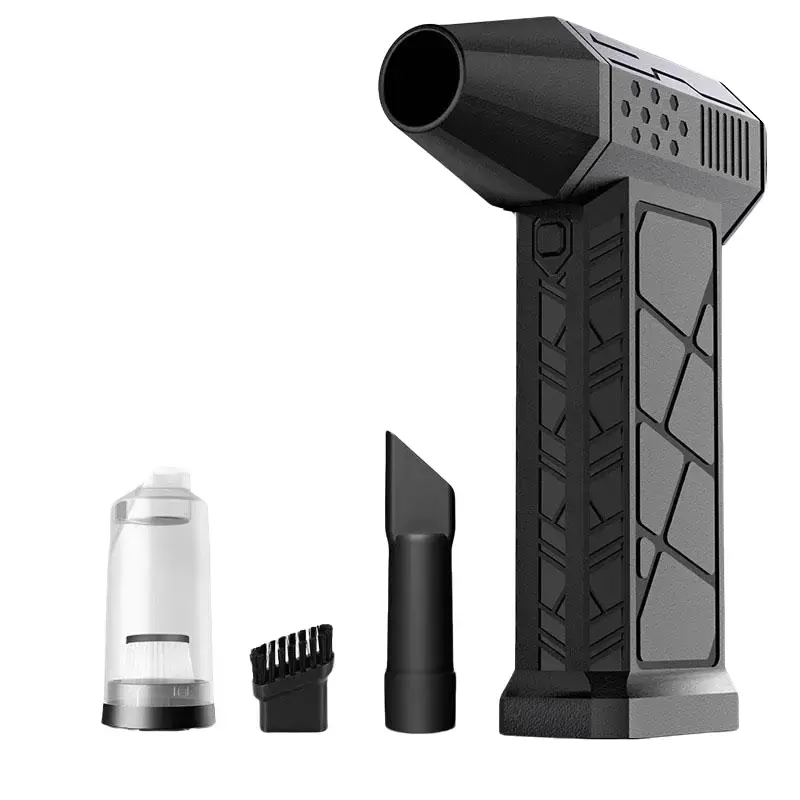 Portable Handheld High-Power Turbo Fan, USB Rechargeable, Multi-Function Home Appliance for Dust Removal, Car Vacuuming