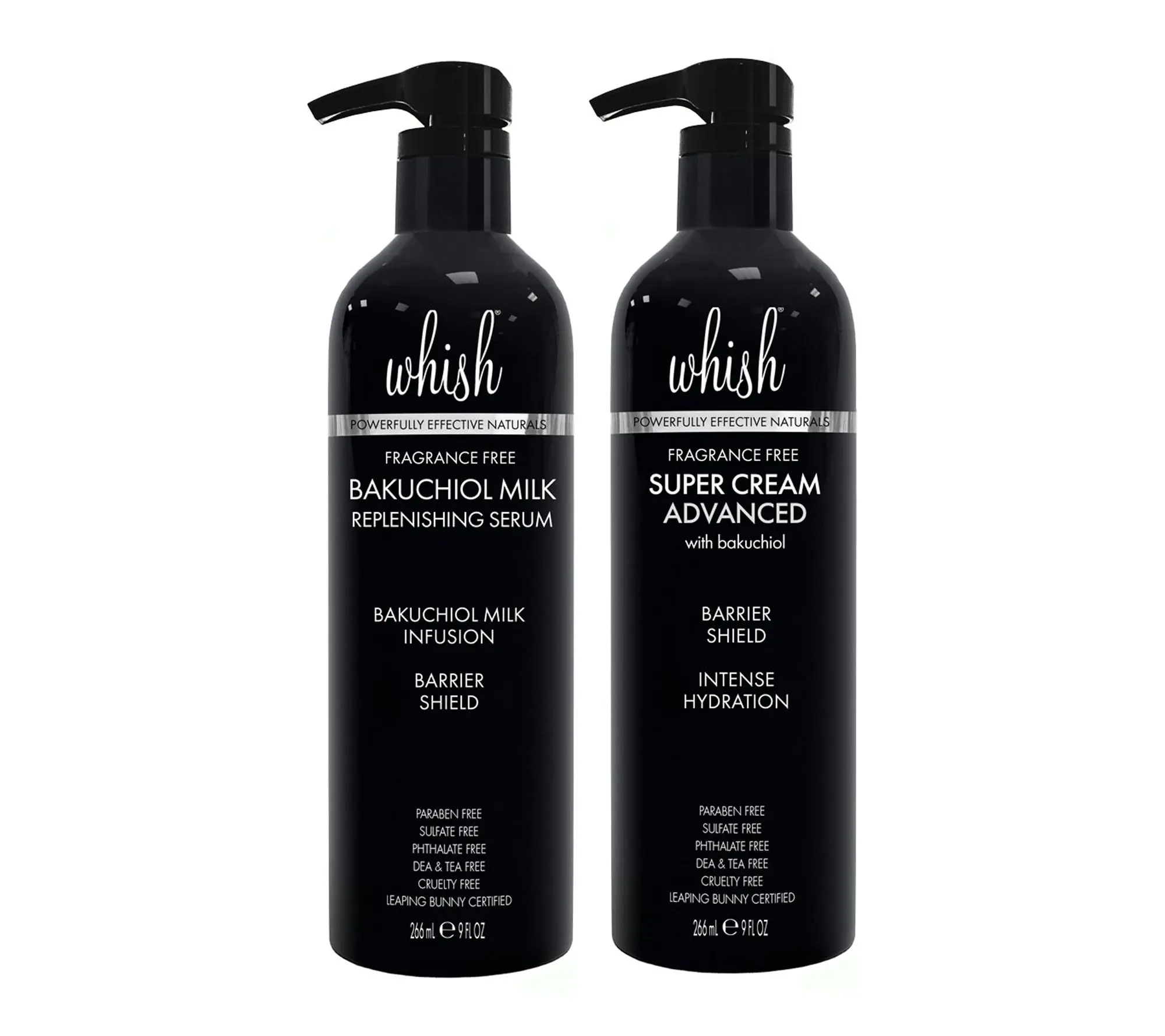 Whish 9oz Bakuchiol Milk Serum & Super Cream Advanced Duo